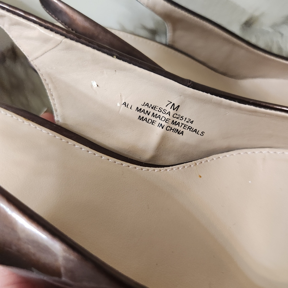 Metallic Brown Slingbacks - Picture 4 of 4